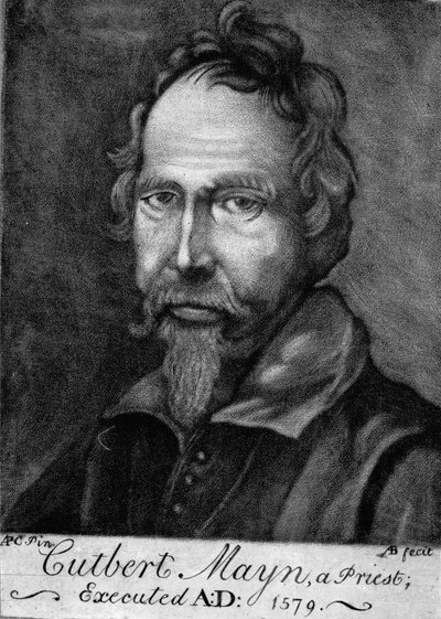 Cuthbert Mayne, 1579 by English School